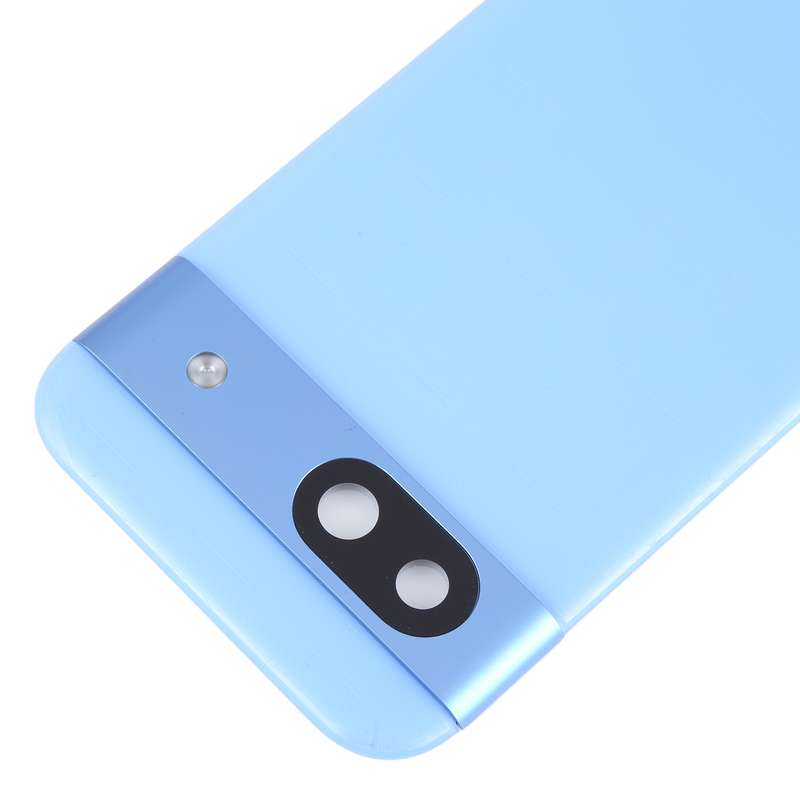 For Google Pixel 8A Battery Back Cover with Camera Lens Cover(Blue)