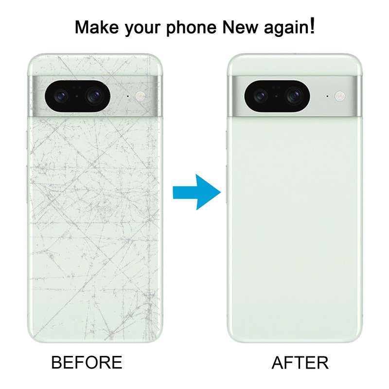 For Google Pixel 8A Battery Back Cover with Camera Lens Cover(Blue)