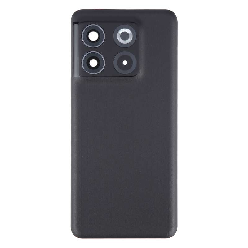 For OnePlus 10T Battery Back Cover with Camera Lens Cover(Black)