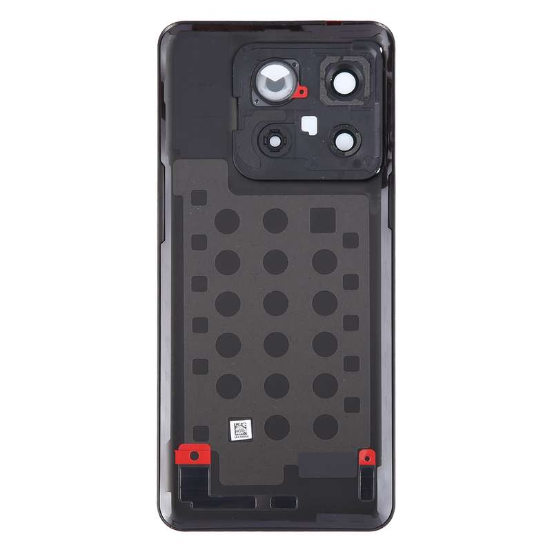 For OnePlus 10T Battery Back Cover with Camera Lens Cover(Black)