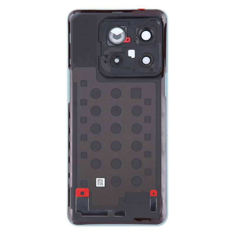 For OnePlus 10T Battery Back Cover with Camera Lens Cover(Black)
