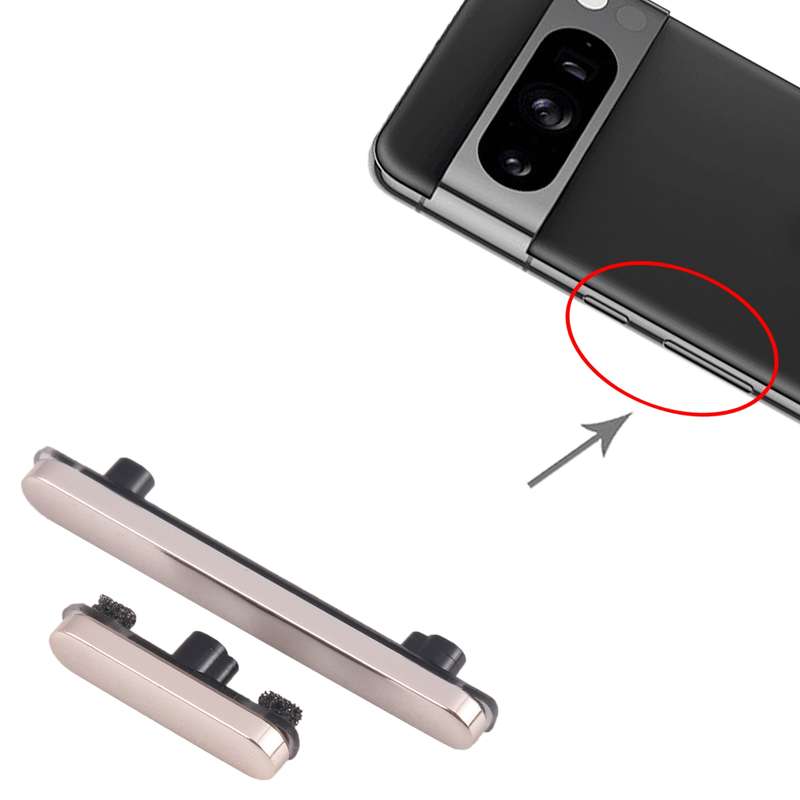 For Google Pixel 8 Pro Power Button + Volume Control Button (Black)