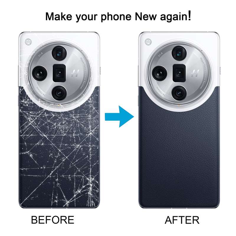For OPPO Find X7 Ultra Original Battery Back Cover with Camera Lens Cover(Blue)