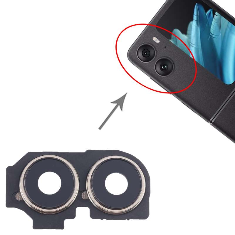 For OPPO Find N2 Flip Original Camera Lens Cover (Black)