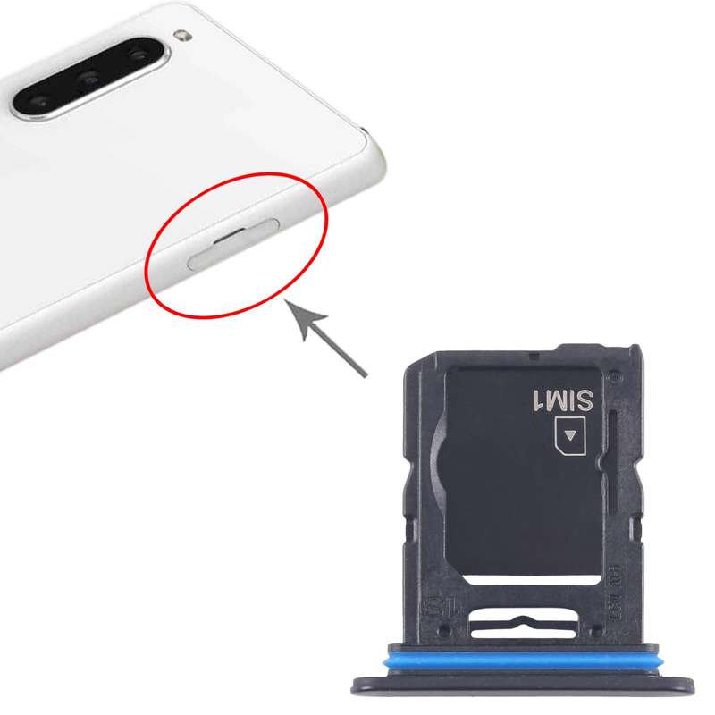 For Sony Xperia 10 V Original SIM Card Tray + Micro SD Card Tray (Purple)