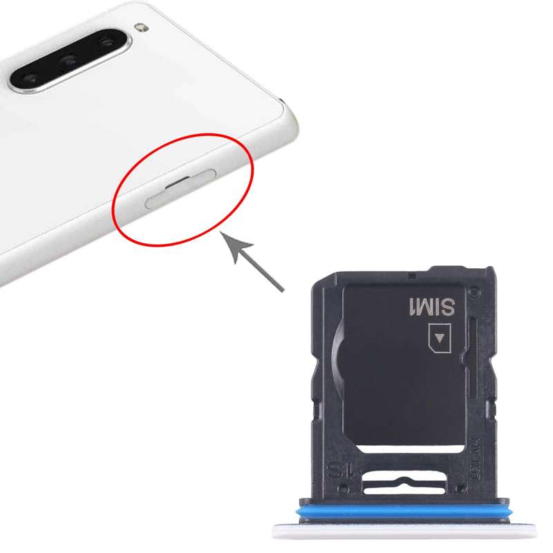 For Sony Xperia 10 V Original SIM Card Tray + Micro SD Card Tray (Purple)