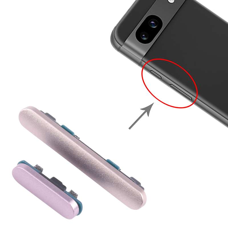 For Google Pixel 8A Original Power Button and Volume Control Button (Black)