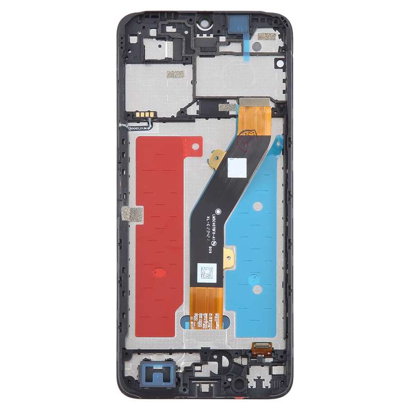 For ZTE Blade A54 LCD Screen Digitizer Full Assembly with Frame (Black)