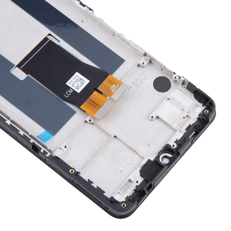 For ZTE Blade A54 LCD Screen Digitizer Full Assembly with Frame (Black)