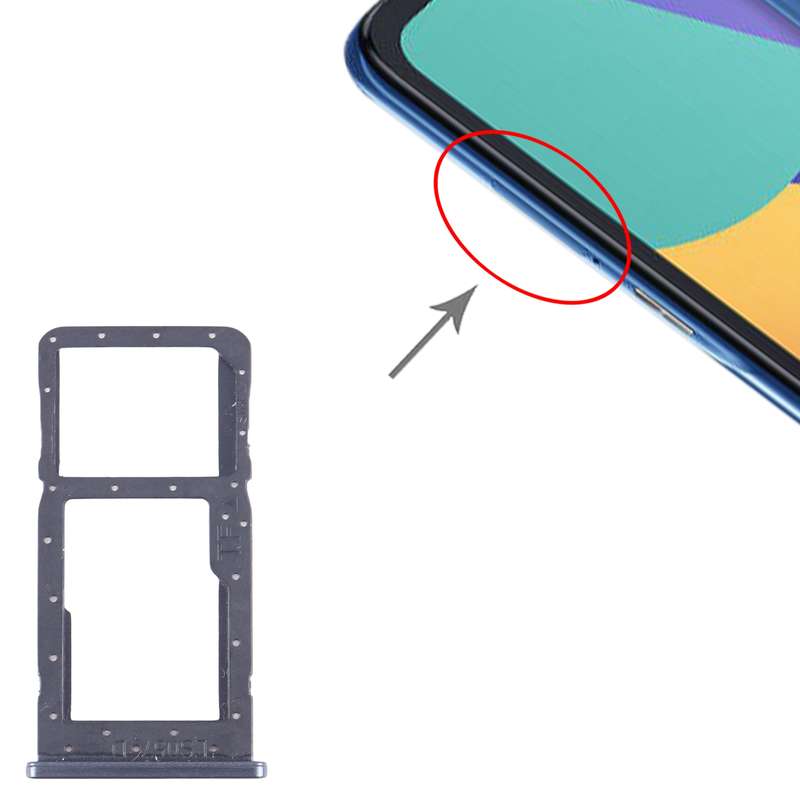 For Alcatel 1L Pro 4065F SIM Card Tray + Micro SD Card Tray (Grey)