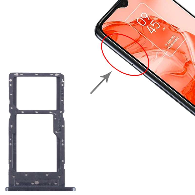 For TCL 205 Original SIM + SIM/Micro SD Card Tray (Blue)