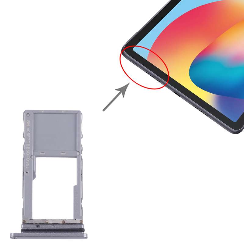 For TCL 10 TabMax Original Micro SD Card Tray (Black)