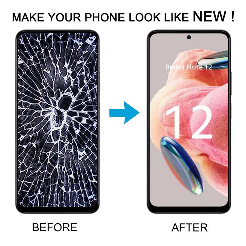 For Xiaomi Redmi Note 12 4G TFT LCD Screen with Digitizer Full Assembly, Not Supporting Fingerprint