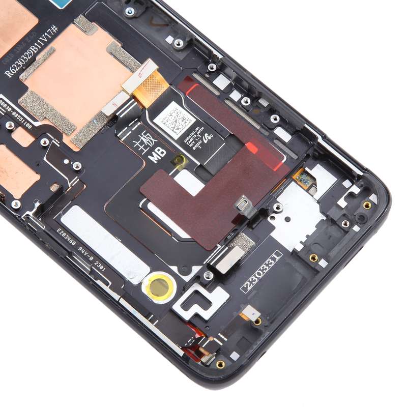 For Asus ROG Phone 7 / 7 Ultimate AMOLED Original LCD Screen Digitizer Full Assembly with Frame(Blac