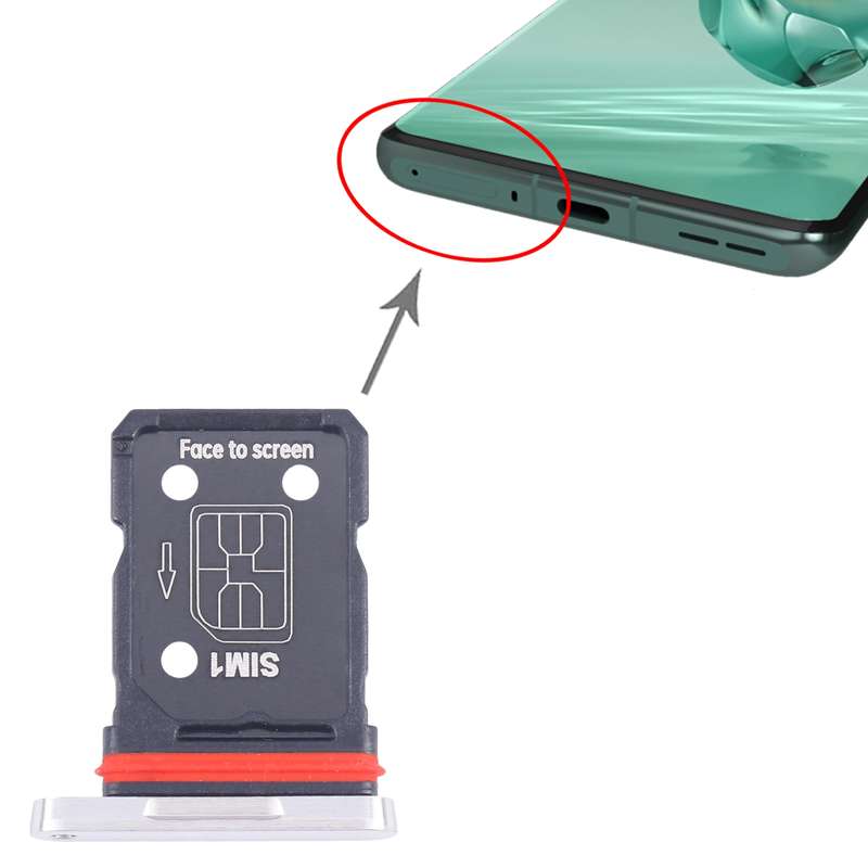 For OnePlus 12 PJD110 CPH2573 CPH2581 SIM Card Tray + SIM Card Tray (Black)
