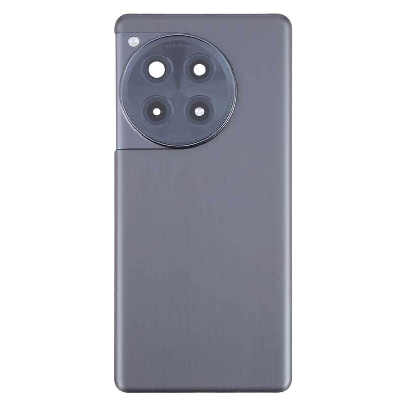 For OnePlus 12R CPH2609 CPH2585 Original Glass Battery Back Cover with Camera Lens(Black)
