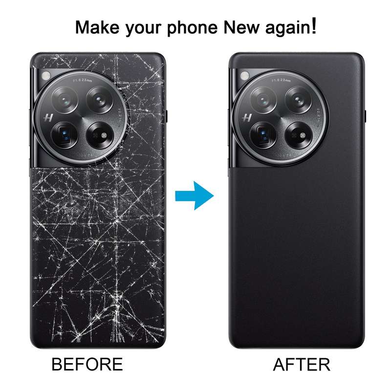 For OnePlus 12 PJD110 CPH2573 CPH2581 Original Glass Battery Back Cover with Camera Lens(White)