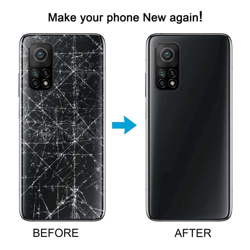 For Xiaomi Redmi K30S Glass Battery Back Cover(Black)