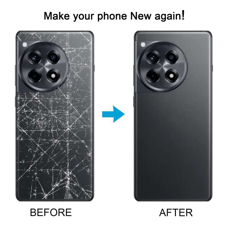 For OnePlus Ace 3 Battery Back Cover(Black)