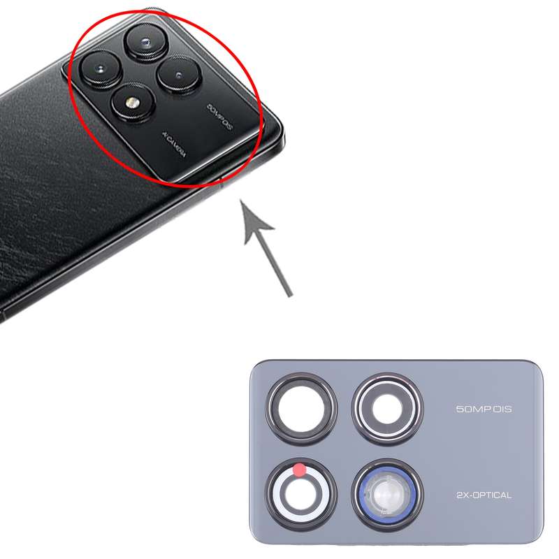 For Xiaomi Redmi K70 Back Camera Lens Frame (White)