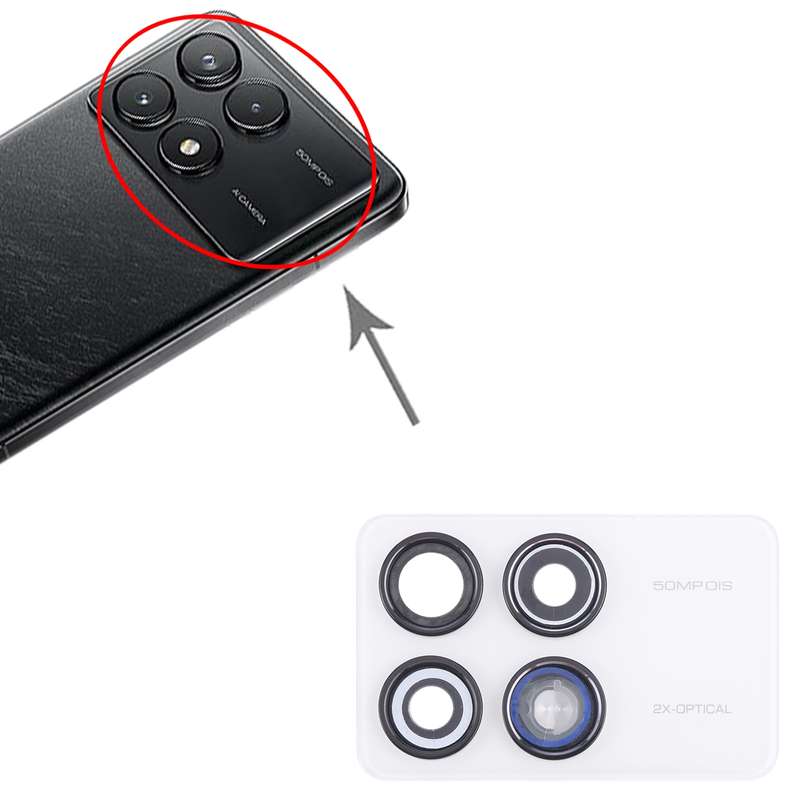 For Xiaomi Redmi K70 Pro Back Camera Lens Frame (Black)