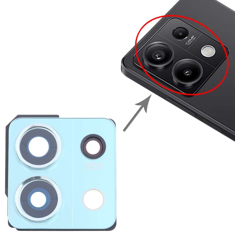 For Xiaomi Redmi Note 13 5G Back Camera Lens Frame (White)