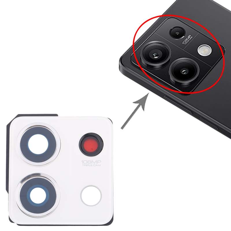 For Xiaomi Redmi Note 13 5G Back Camera Lens Frame (Black)