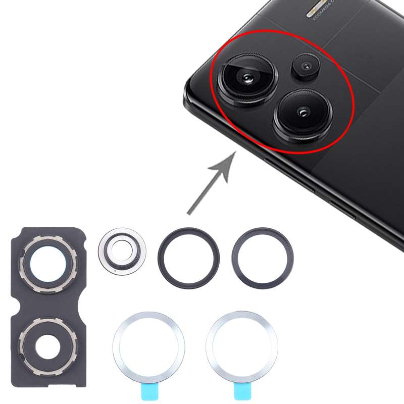 For Xiaomi Redmi Note 13 Pro+ Back Camera Lens Frame (Black)