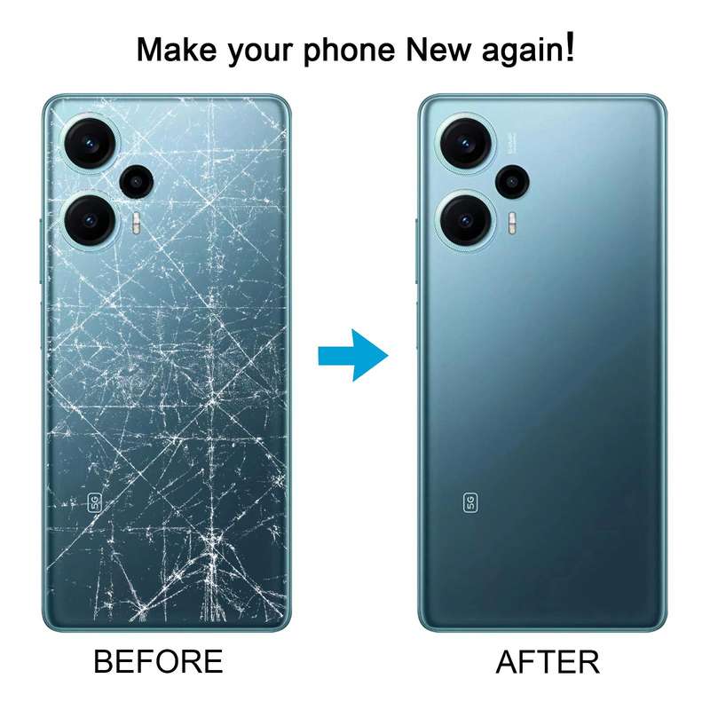 For Xiaomi Poco F5 Original Battery Back Cover(White)