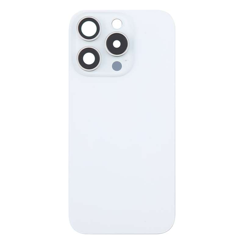 For iPhone 16 Pro Original Glass Battery Back Cover with Camera Lens Cover(Black)