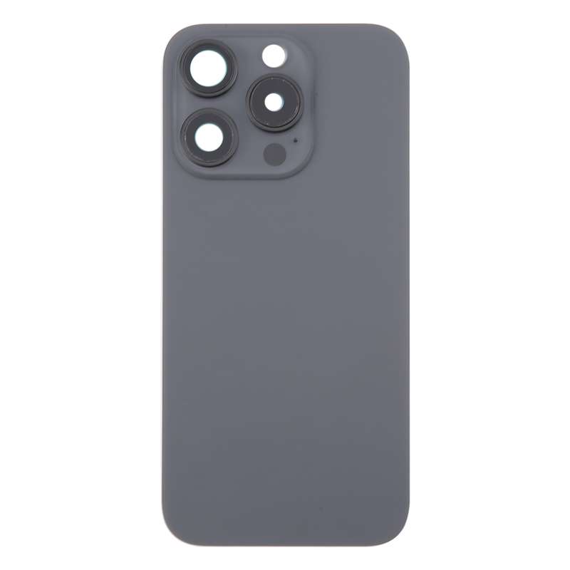 For iPhone 16 Pro Original Glass Battery Back Cover with Camera Lens Cover + MagSafe Magnet(Black)