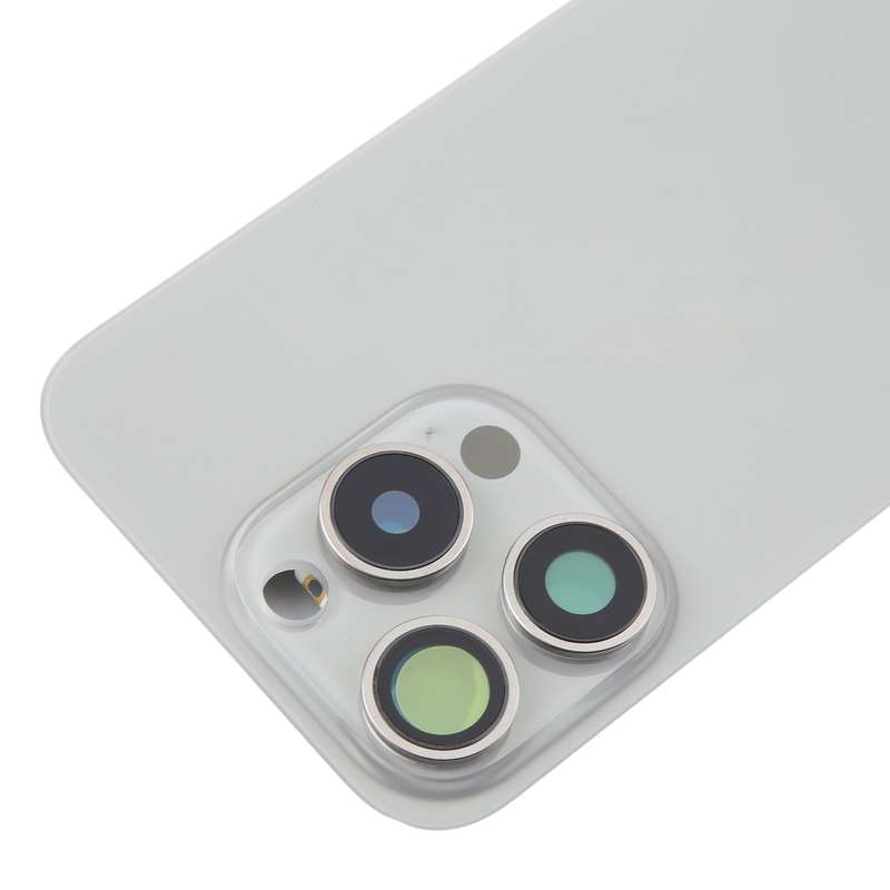For iPhone 16 Pro Original Glass Battery Back Cover with Camera Lens Cover + MagSafe Magnet(Black)