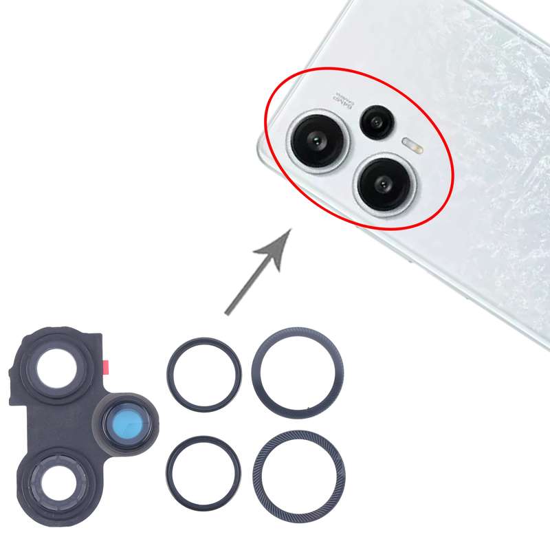 For Xiaomi Redmi Note 12 Turbo Camera Lens Cover (Black)