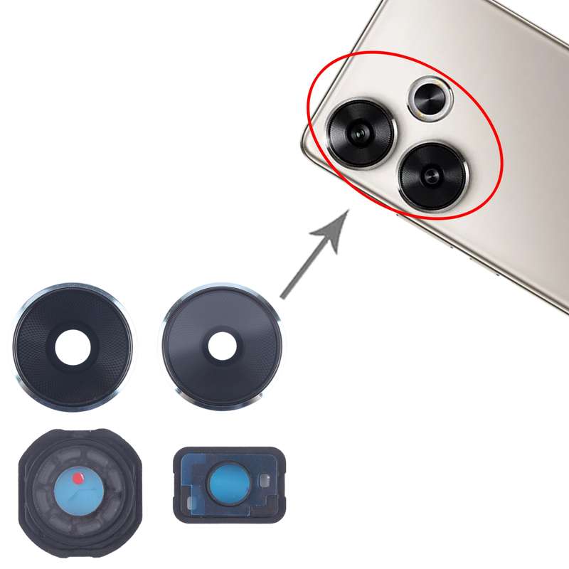 For Xiaomi Redmi Turbo 3 Camera Lens Cover (Black)