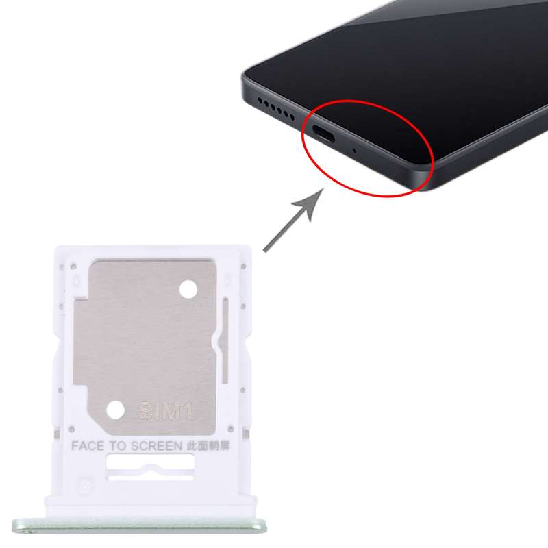 For Xiaomi Redmi 13 4G Original SIM Card Tray + SIM / Micro SD Card Tray (Black)