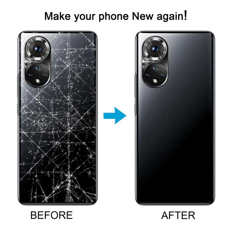 For Honor 50 Battery Back Cover with Camera Lens(Black)