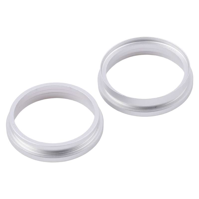 For iPhone 16 Plus 2pcs/set Rear Camera Glass Lens Metal Outside Protector Hoop Ring (Blue)