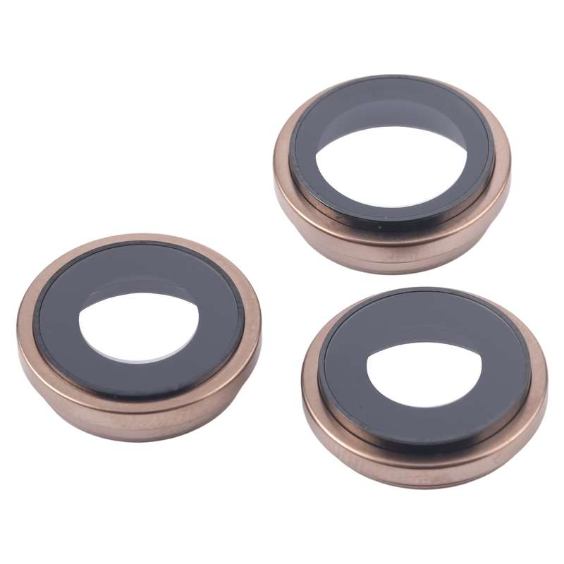 For iPhone 16 Pro Max 3pcs/Set Camera Lens Cover (Black)