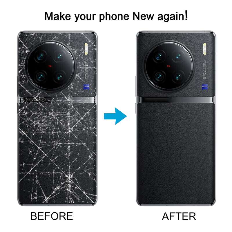 For vivo X90 Battery Back Cover with Camera Lens Cover(Blue)