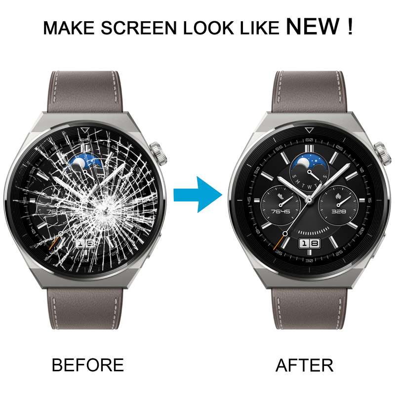 For Huawei Watch 3 Pro 48mm / 3 Pro NEW 48mm OEM Front Screen Outer Glass Lens with OCA Optically Cl