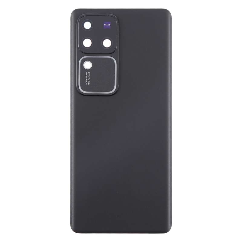 For vivo V30 Pro Battery Back Cover with Camera Lens Cover(Black)