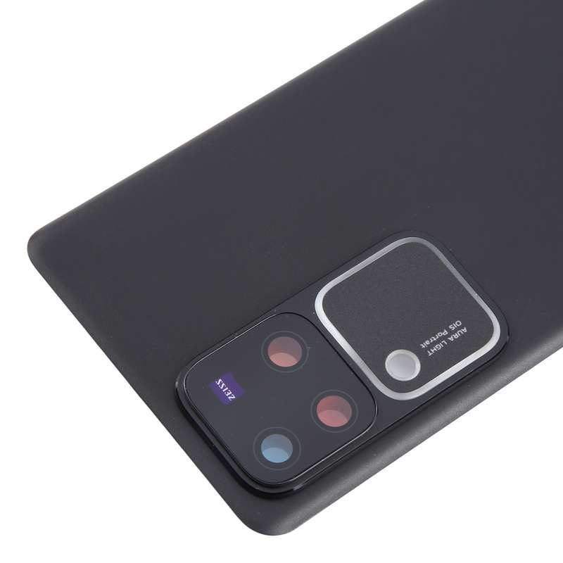 For vivo V30 Pro Battery Back Cover with Camera Lens Cover(Black)