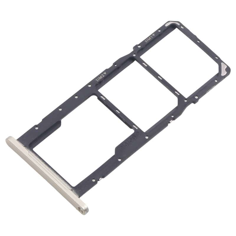 For Samsung Galaxy A06 SM-A065F Original SIM Card Tray + SIM Card Tray + Micro SD Card Tray (Silver)