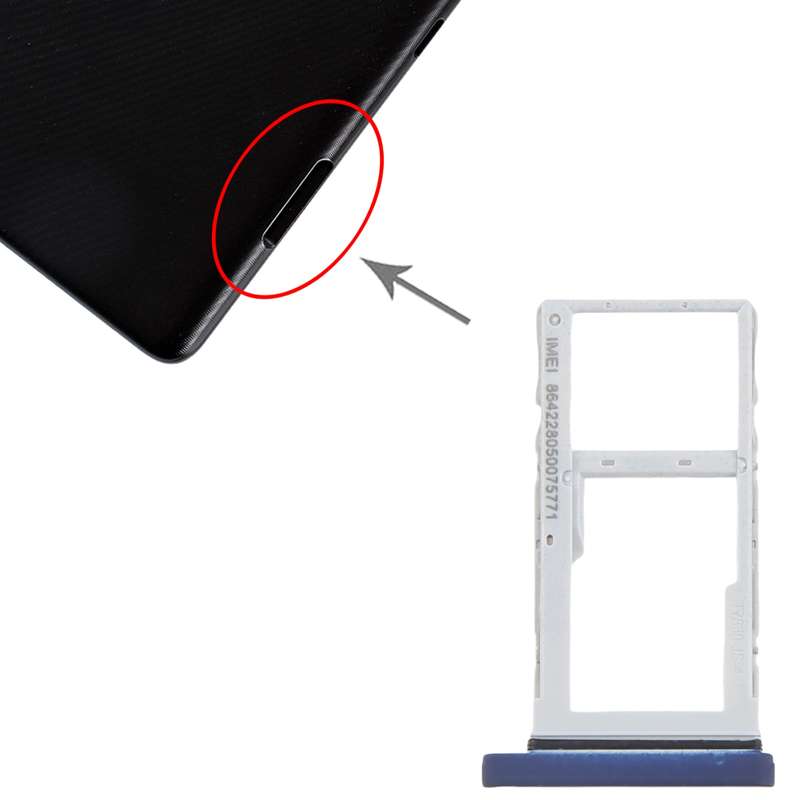 For TCL NxtPaper 10s 4G Original SIM + Micro SD Card Tray (Blue)