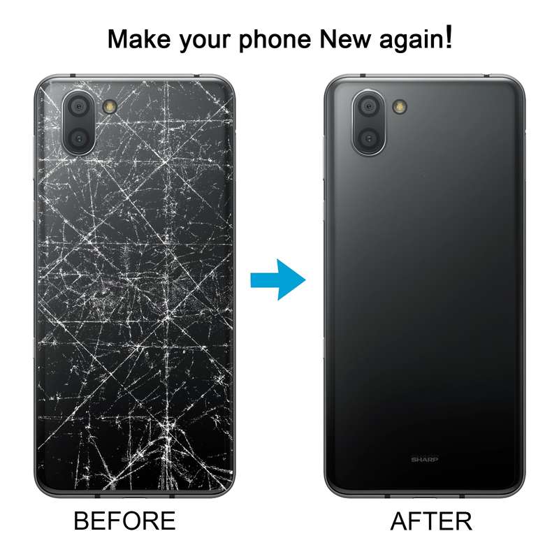 For Sharp Aquos R3 Original Battery Back Cover(Black)