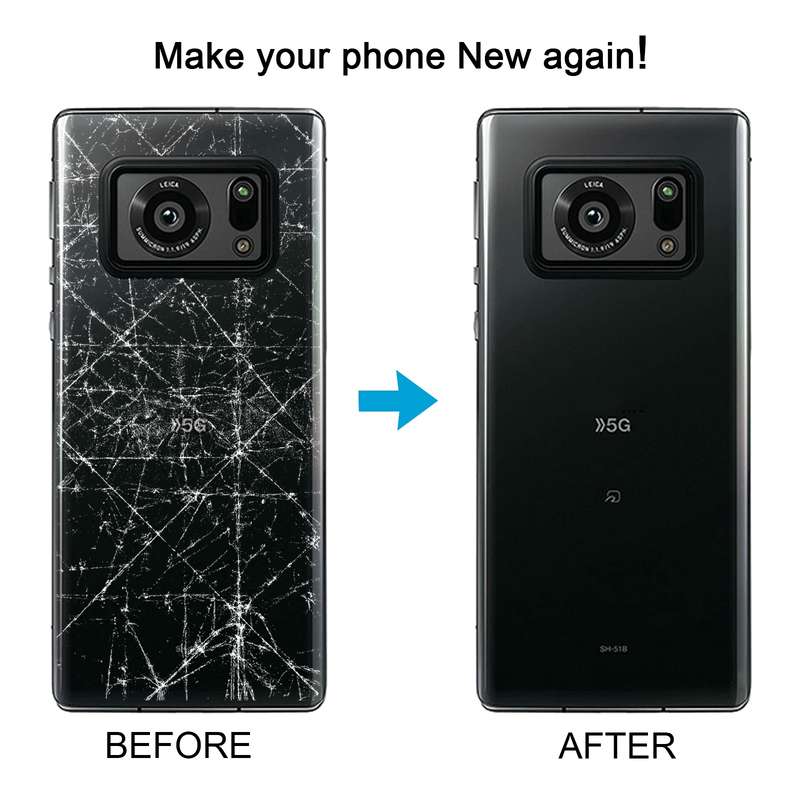 For Sharp Aquos R6 Original Battery Back Cover(Black)
