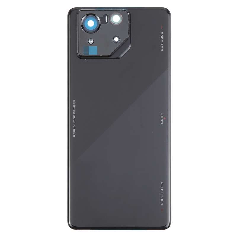 For Asus ROG Phone 8 Pro AI2401 AI2401_A Global Original Glass Battery Back Cover with Camera Frame(