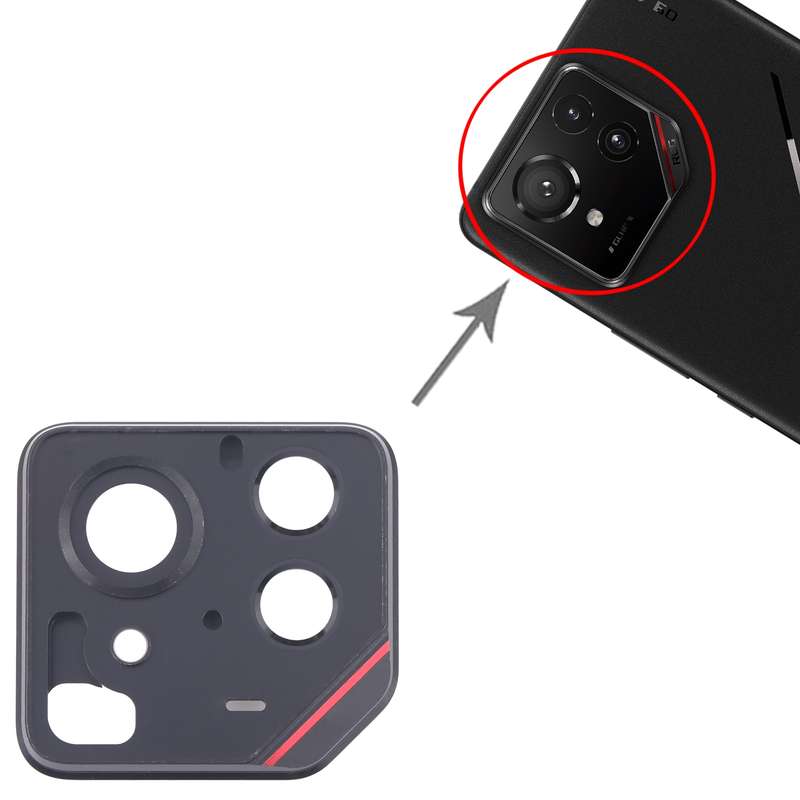 For Asus ROG Phone 9 Pro 5G Back Camera Lens Frame(Red)