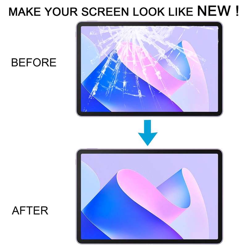 For Huawei MatePad 11 2023 DBR-W10 Front Screen Outer Glass Lens, Matte Version (Frosted Black)