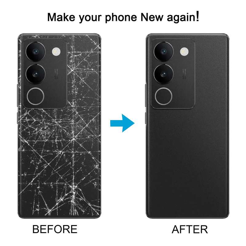 For vivo V29 OEM Battery Back Cover(Black)